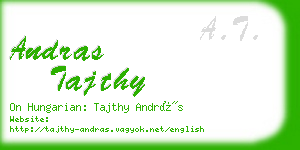 andras tajthy business card